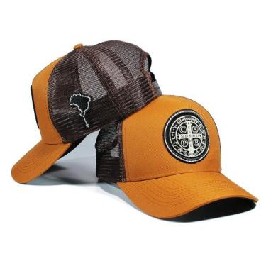 Imagem de Boné Linha Country Trucker Telinha Aba Curva São Bento Envio Imediato 