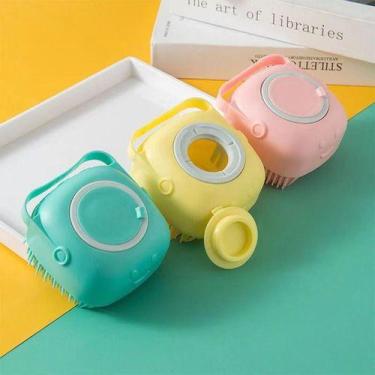 Imagem de Escova De Silicone Para Banho Pets/crianças Massagem - oem, Menta