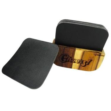 Imagem de Descanso de Copo Porta Copo Madeira - Carmisini