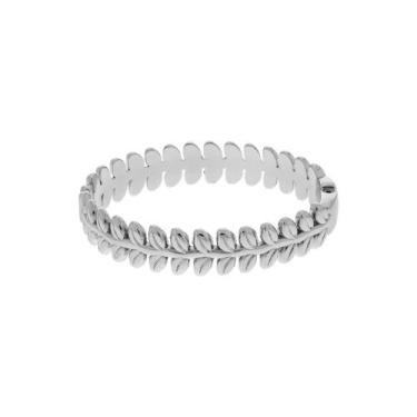 Imagem de Bracelete Elegante Ramo de Folhas  - GEMERSON BIJOUX, Prata