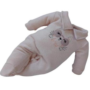 Imagem de Macacão Longo Bebê Menina Soft Buckle Inverno Katita 27110, Rosa, P ( 