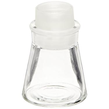Imagem de Corning Pyrex Garrafa de gravidade específica cilíndrica de vidro borossilicato de boca larga Hubbard-Carmick com rolha cônica padrão, capacidade de 25 ml (caixa com 12)