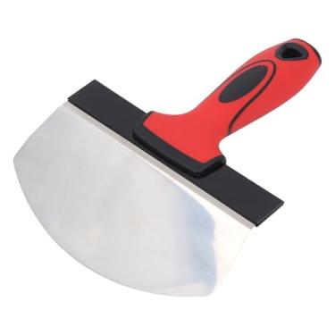 Imagem de Colher de Balde de Aço Inoxidável, Raspador de Balde de Aço Inoxidável Em Forma de arcos de 6 Polegadas para Drywall, Gesso, pá Em Forma de arcos Espátula Raspador Ferramenta