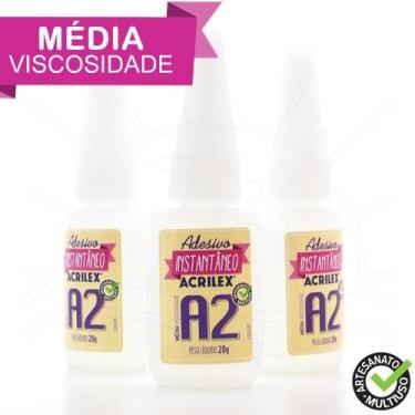 Imagem de Cola Instantânea Acrilex A2 Média Viscosidade - 20g