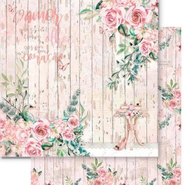 Imagem de Folha para Scrapbook Dupla Face Elôi Fachado - Coleção Shabby Chic - S