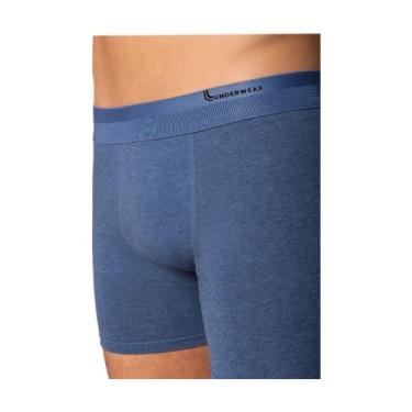 Imagem de Cueca Boxer Lupo Algodão com Elastano 784-054, 2390, Azul jeans, M