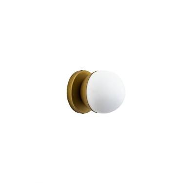 Imagem de Lustre Arandela Bola Globo 12cm Dourado Fosco 231 - ILUMINAMUNDO