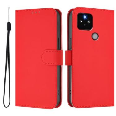 Imagem de Capa para Google Pixel 4A 5G Capa Folio Magnética Couro com Suporte para Cartão Capa para Google Pixel 4A 5G Case para Mulheres Homens à Prova de Choque Capinha (2)
