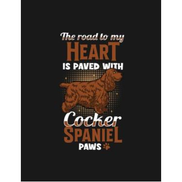 Imagem de Design For Dog Lover And Cocker Dog Owner 1 Notebook: Diary Collection Floral Notebook Sets|8.5x11 100 Pages Paperback Notebooks