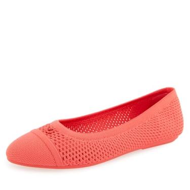 Imagem de Aerosoles Sapatilha feminina Annelie Ballet, Tecido de malha coral, 41