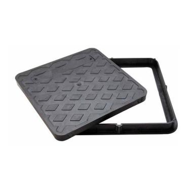 Imagem de Kit 2 Tampa Pvc Esgoto Elétrica Caixa Passagem 30X30 Simples - Casa E 