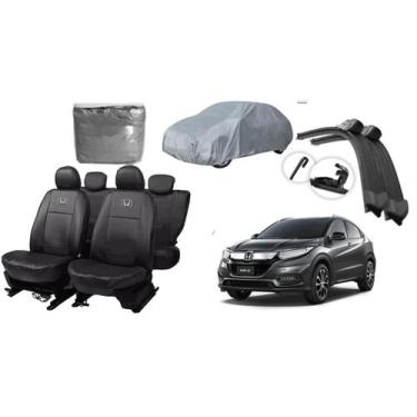 Imagem de Conjunto de Capa de Couro HR-V 17-24 + Capa de Cobrir + Limpador - aer