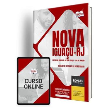 Imagem de Apostila Prefeitura de Nova Iguaçu - RJ 2024 - Auxiliar de Serviços de