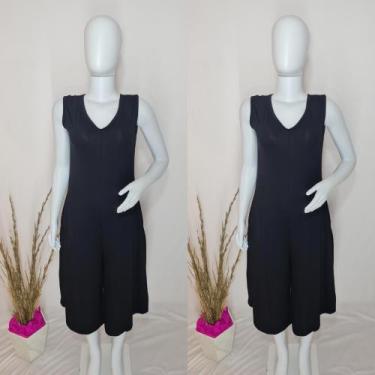 Imagem de Macacão Pantacourt Regata Com Bolso Moda Femenina  - nascimentomodas20
