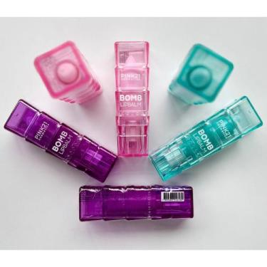 Imagem de Kit 3 Pink 21 BOMB Lip Balm CS4805 - Pink 21 Cosméticos