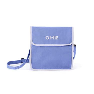 Imagem de Omie Lancheira OmieBox – Tecido lavável, dobrável, durável, resistente à água com bolso interno e suporte externo para garrafa (roxa)