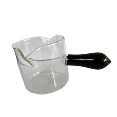 Imagem de ＫＬＫＣＭＳ Espresso copos de café Copo de medição, espetáculo de vidro de café expresso Double Holden Mini Medição de Copo Milk Jug para, Style a