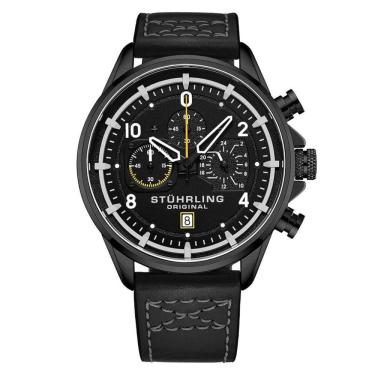 Imagem de Relógio Masculino Stuhrling Aviador 929 Quartzo 45mm, Preto