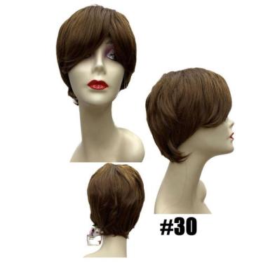 Imagem de Peruca Curta Pixie Preta Sem Franja Uso Diário - GM Hair, [30]