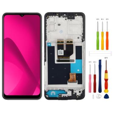 Imagem de SwarKing Substituição de tela LCD compatível com T-Mobile Revvl 7 5G TMR075G Montagem digitalizador de tela sensível ao toque com ferramentas de reparo - 10,4 polegadas