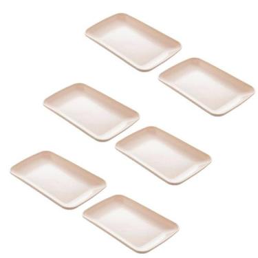 Imagem de Jogo Kit 6 Travesssa Bambu Ecológico Pratinho Porção Fritas Salgados -