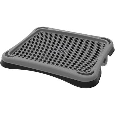 Imagem de Suporte Ergonômico para Notebook, Base Ventilada com Malha, Branco e Preto (TAUPE ECO)