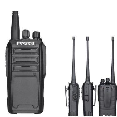 Imagem de Kit 6 Rádio Comunicador Baofeng Uv6 Profissional Vhf Uhf 8w
