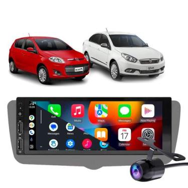 Imagem de Kit Multimídia Carplay Palio Grand Siena 2012-2018 1 Din Mp3 + Câmera 