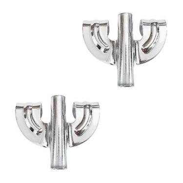 Imagem de Kit 2 Garra Para Bumbo Bateria Vintage 12.1 Cromado Spanking