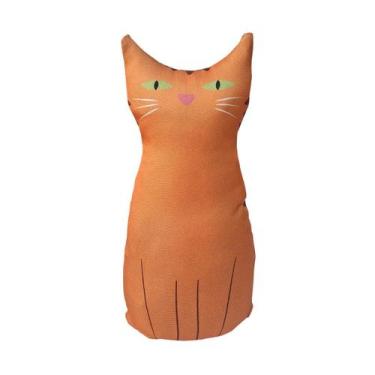 Imagem de Peso de Porta Gatos Kawaii Decoração Divertida - Geek Vip, Gato Laranj