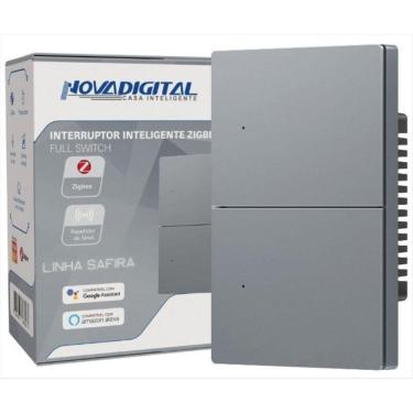 Imagem de Interruptor Inteligente Novadigital 2 Teclas Físicas Zigbee