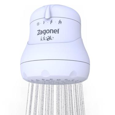 Imagem de Chuveiro Eletrônico Multitemperatura Ideale 127v Zagonel Branco