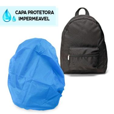 Imagem de Capa Impermeável para Mochila Motoboy Azul Viagem com Elástico - EUBLO