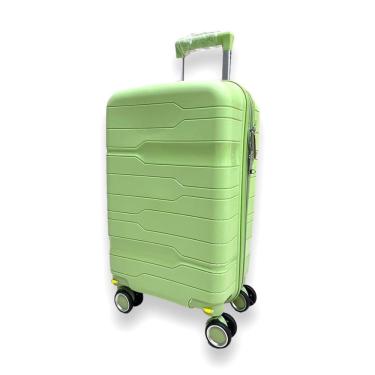 Imagem de Mala De Bordo 10Kg Polipropileno Inquebrável Verde Giratória