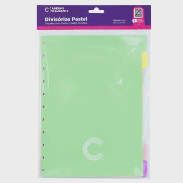 Imagem de Divisória p/ caderno inteligente 4 folhas pastel Caderno inteligente