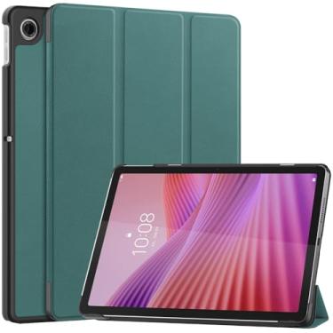 Imagem de Kepuch Custer Capas para Lenovo Tab 10.1 TB311 2025 / Tab K10 2nd / K10C TB311FU,Couro-PU Bolsas Estojos - Verde