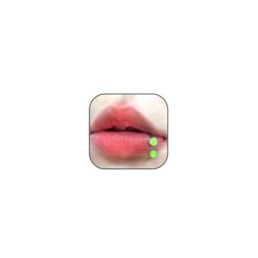 Imagem de Quizzhe 1 anel labial 16G para mulheres homem bola dupla anel de língua halteres 6 mm, 8 mm, 10 mm, joia de piercing labial personalizada verde fluorescente inferior labret studs hipoalergênico