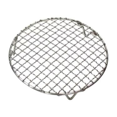 Imagem de Generic Adorador de arame de aço inoxidável churrasco churrasco antiaderente reutilizável Rack de cozinha de refrigeração à prova de ferrugem reutilizável, 29.5cm