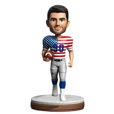 Imagem de Champion Football Savage Bobblehead - Bola de embreagem do jogador rugindo - Troféu Ultimate Man Cave para fãs hardcore