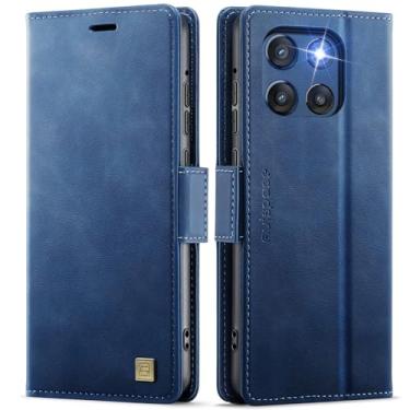 Imagem de Hongxinyu Capa carteira para Moto G Stylus 5G 2025, capa flip magnética de couro PU para homens e mulheres com suporte para cartão, capa de proteção à prova de choque para Motorola Moto G Stylus 5G