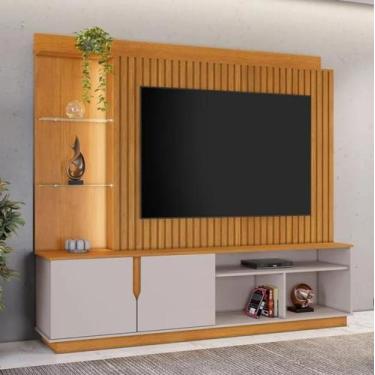 Imagem de Home Amparo Para Tv Até 60" JCM Movelaria - Cinamomo/Off