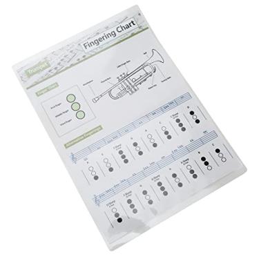 Imagem de Gráfico de Acordes, Dedilhado de Trompete Com Anotações, Material de Papel de Arte, para Iniciantes, Alunos e Professores Praticam, Transporte Conveniente (Tabela de corda pequena (tamanho pequeno))