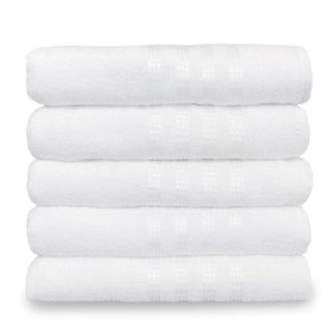 Imagem de Kit 10 Toalhas de Banho Para Petshop - Banho e Tosa - Cachorro e Gato 100% Algodão (Branca,6)