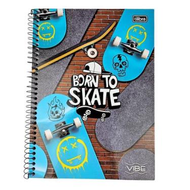 Imagem de Caderno Espiral Grande Universitário 1 Matéria Vibe Feminino/Masculino