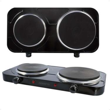 Imagem de Cooktop Elétrico Portátil Agratto  2 Bocas, Compacto, 127V, Ideal para