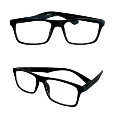 Imagem de Armação Óculos Grau Perto Justin Emborrachado Preto Para Leitura (+1.75)