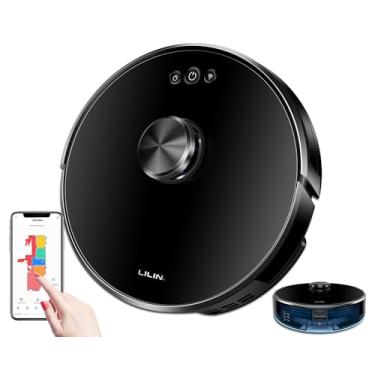 Imagem de LILIN XR500 Robô aspirador de pó com navegação LIDAR, Mapa de Memória Multicamada, Área de Planejamento Personalizado, Pacote de Idiomas Ajustável, Adequado para Chupar Cabelos e Pisos Duros