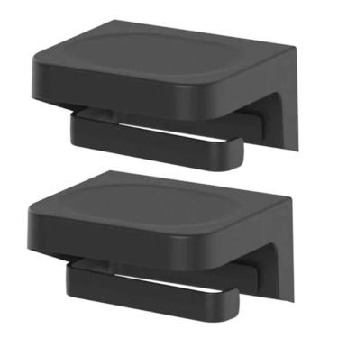 Imagem de 2X Porta Papel Higiênico De Parede Banheiro Ou Preto