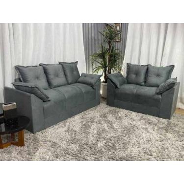 Imagem de Sofá 2 e 3 Lugares Confort Refúgio - Alpoim, Cinza, 2 e 3 Lugares