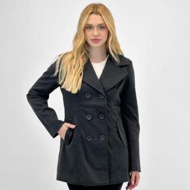 Imagem de Casaco Facinelli Médio com Botão Feminino-Feminino